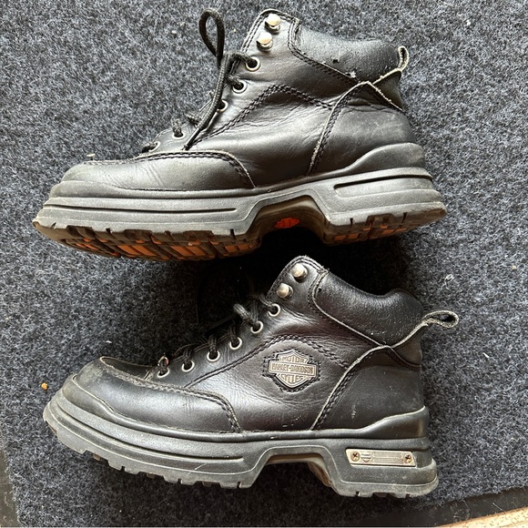 Harley Davidson Short Motorcycle Boots - Picture 4 of 12